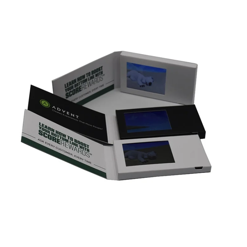 

Customized 10 inch Factory supply high quality mini paper 2.4 inch video business card digital lcd invitation brochure video gre