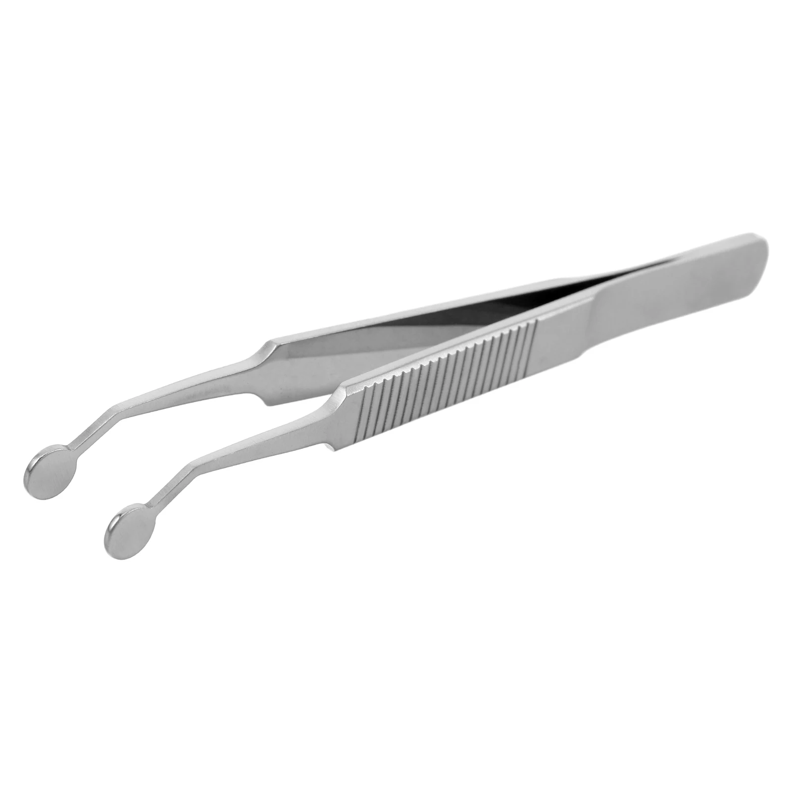 

Stainless Steel Meibomian Eyelid Massage Forceps Tweezers Round Tip Tool for Oil Glands Removal Eye Care Instrument