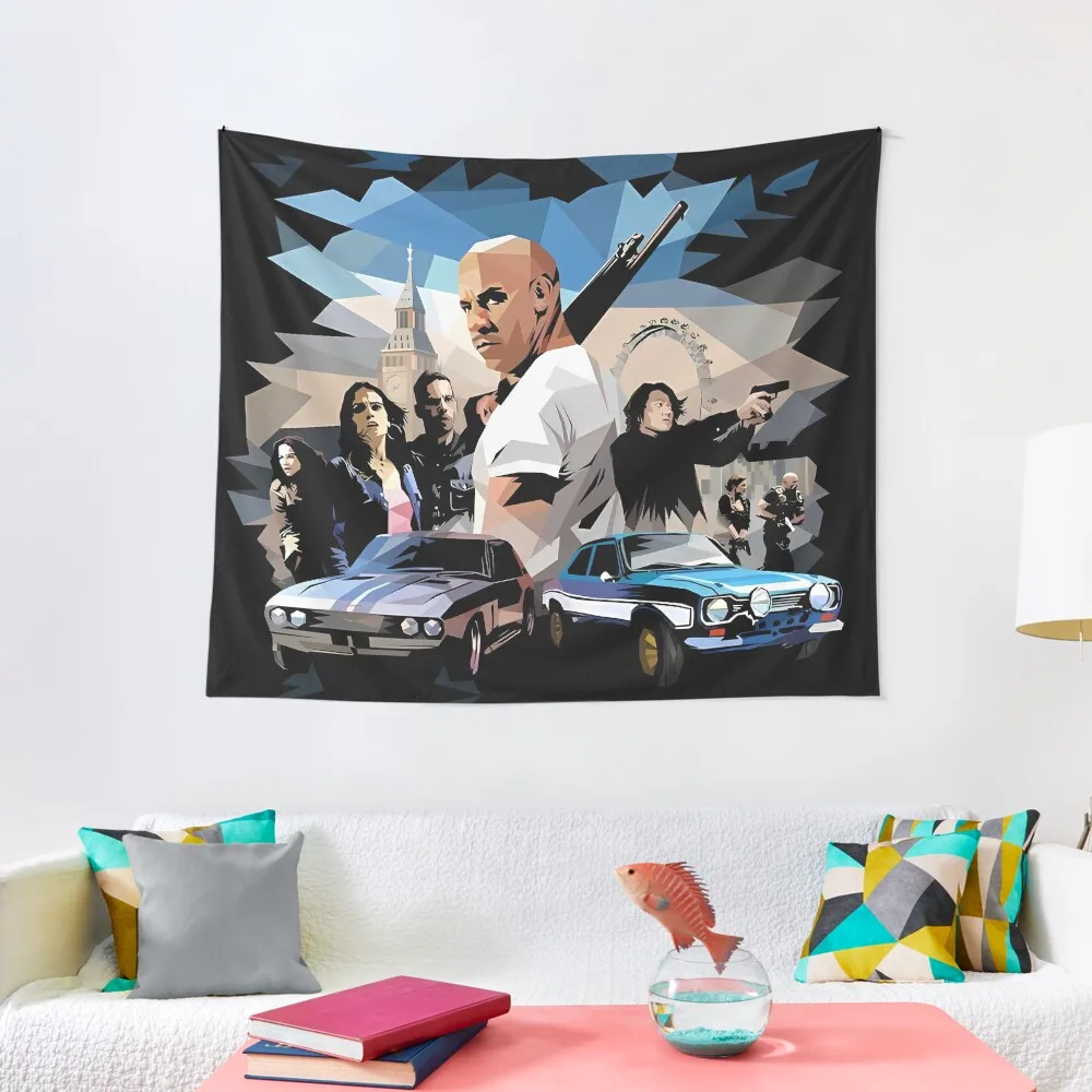 

Fast & Furious 6 Poster Tapestry Custom Decorative Paintings Tapestry