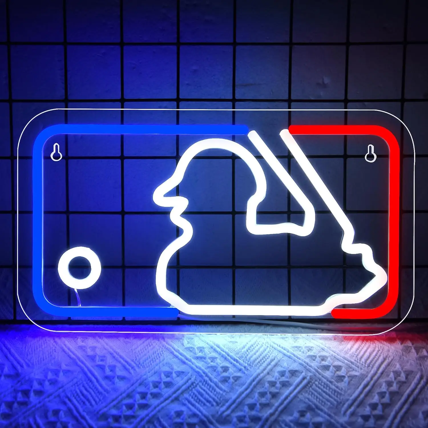 

Неоновая вывеска «Бейсбол»: настенный светильник USB LED для спортивного клуба, вечеринки, бара, игровой комнаты, спальни, декоративный подарок, ночник