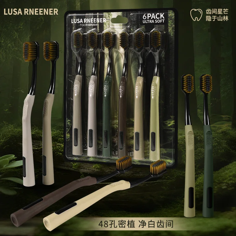 escova-de-dentes-de-cabeca-pequena-com-cerdas-densas-da-serie-forest-adequada-para-viagens-e-uso-familiar-adequada-para-limpeza-oral-profunda-para-homens-e-mulheres