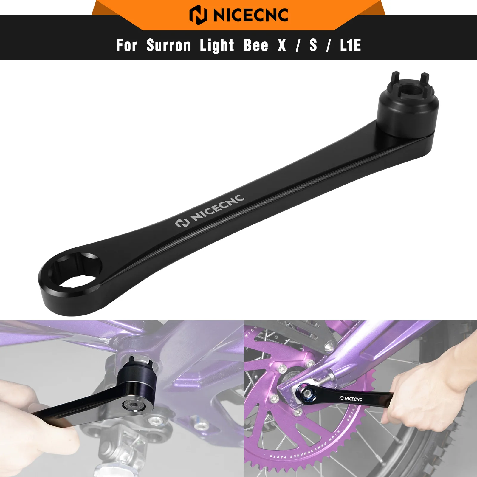 NICECNC For Surron Light Bee X S L1E Electric Dirt Bike Aluminum Swingarm Multi Tool For Segway X160 X260 2023 2024 2025