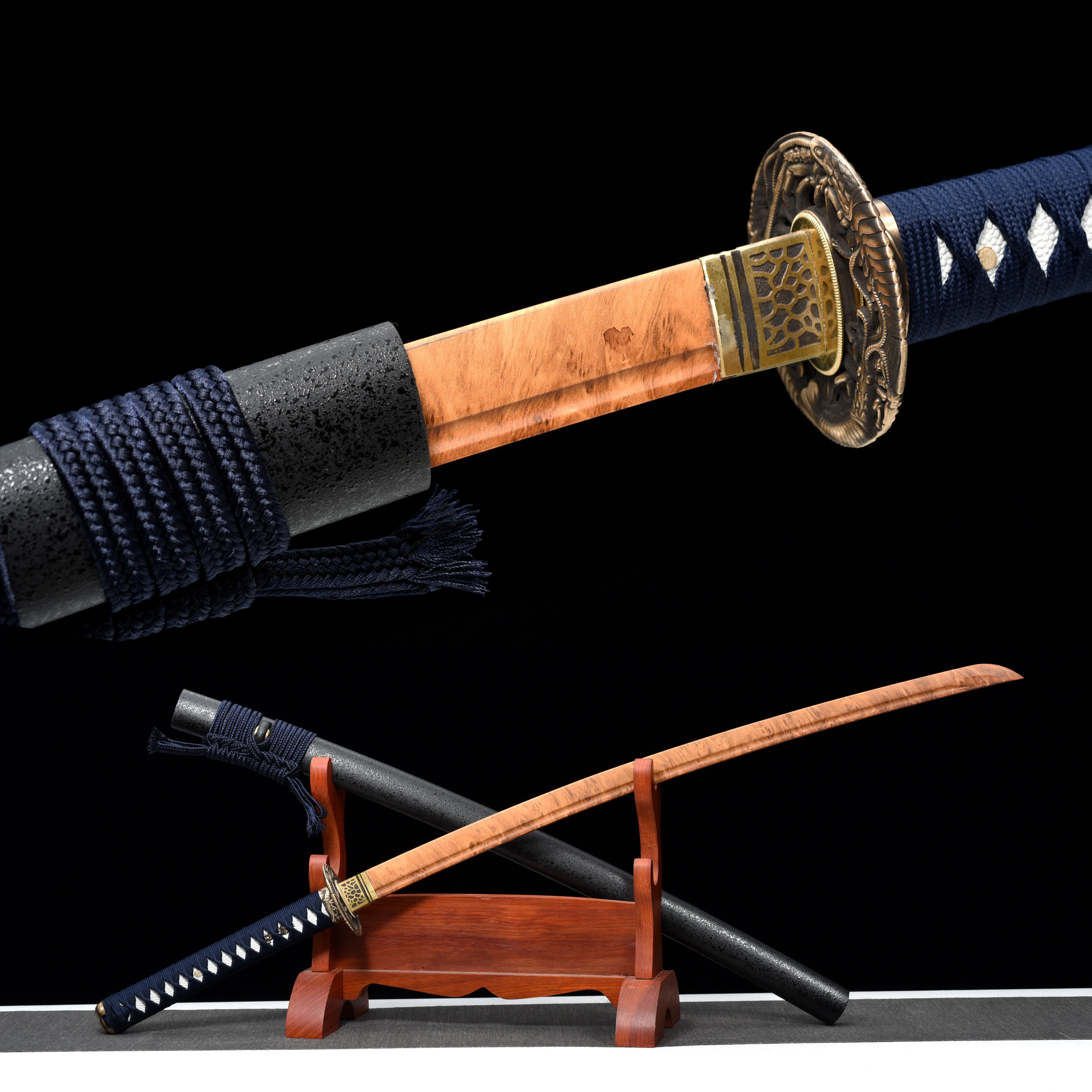 

katana High-quality full-sized plastic sword and samurai sword, Japanese sword shrimp Tsuba training sword, handcrafted samurai