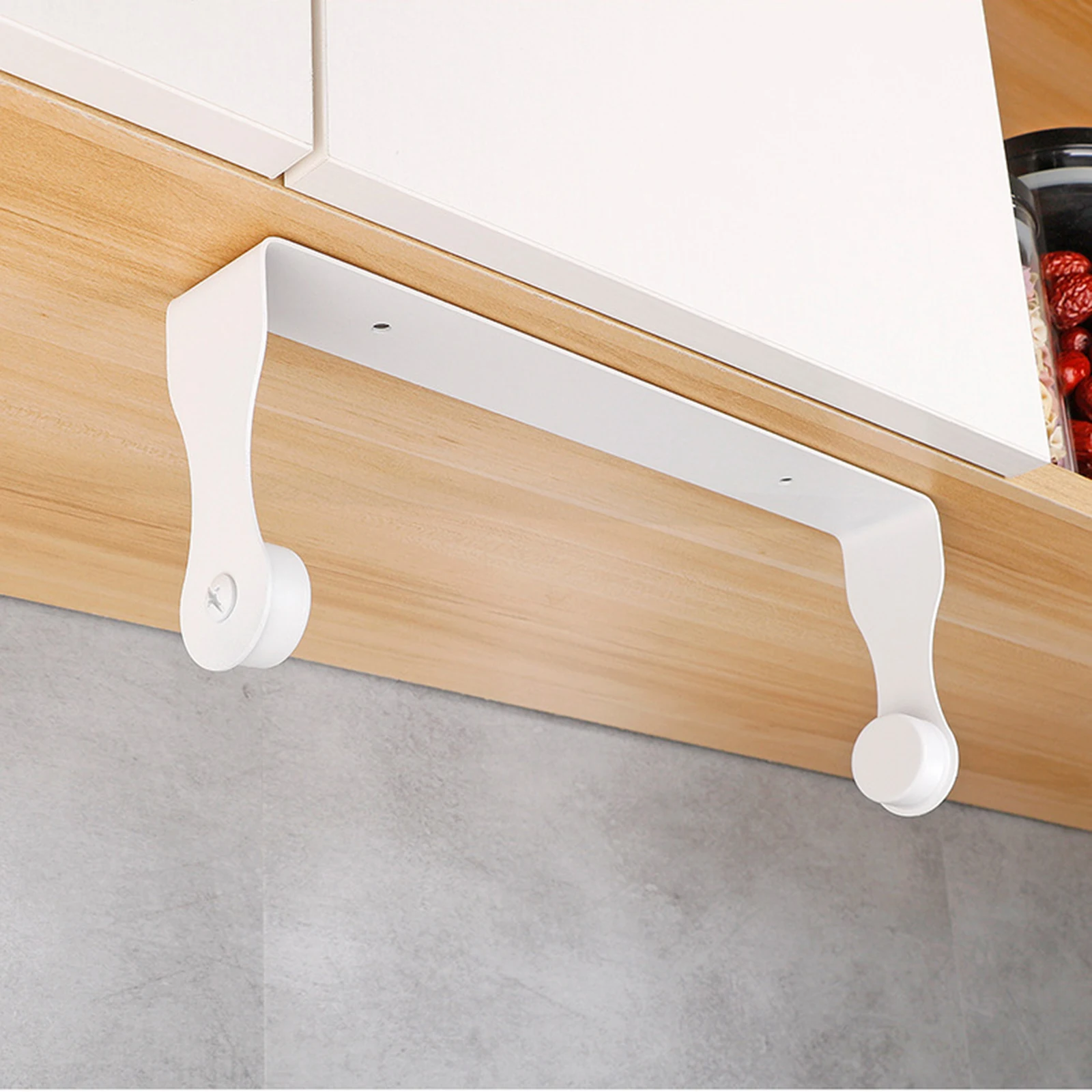Stainless Steel Paper Towel Holder Self Adhesive Toilet Roll Paper Holders No Punching Kitchen Hook Wall Mount