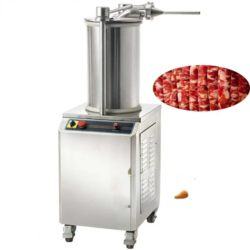 

Hot Sales Filler Automatic Hydraulic Stuffer Commerical Meat Extruder Fill The Stuffing Machine SF-150