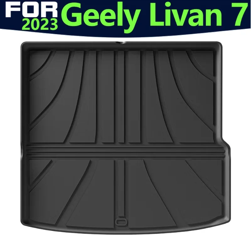 Trunk Mat for Geely Livan 7 2023 TPE Floor Mats All-Weather Waterproof Car Mats Easy Clean Accessory