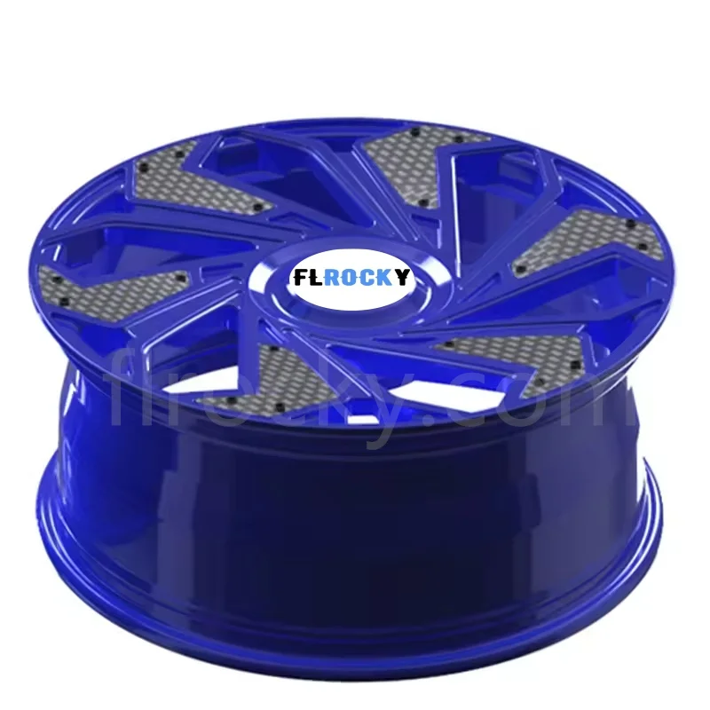 Flrocky  Custom Size Chrome Wheel High 5x114.3 15 17 18 20 21 22 24 Inch Carbon Fiber Wheel Aluminum Wheels