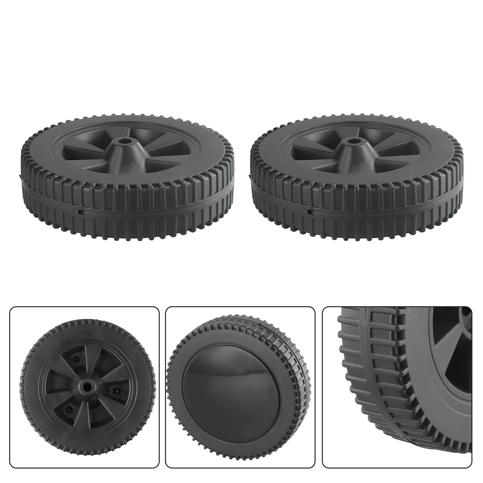 

2PCS Replacement Grill Wheels 7 Inch for Charbroil Gas Grills and Other Compatible BBQ Equipment Plastic Components
