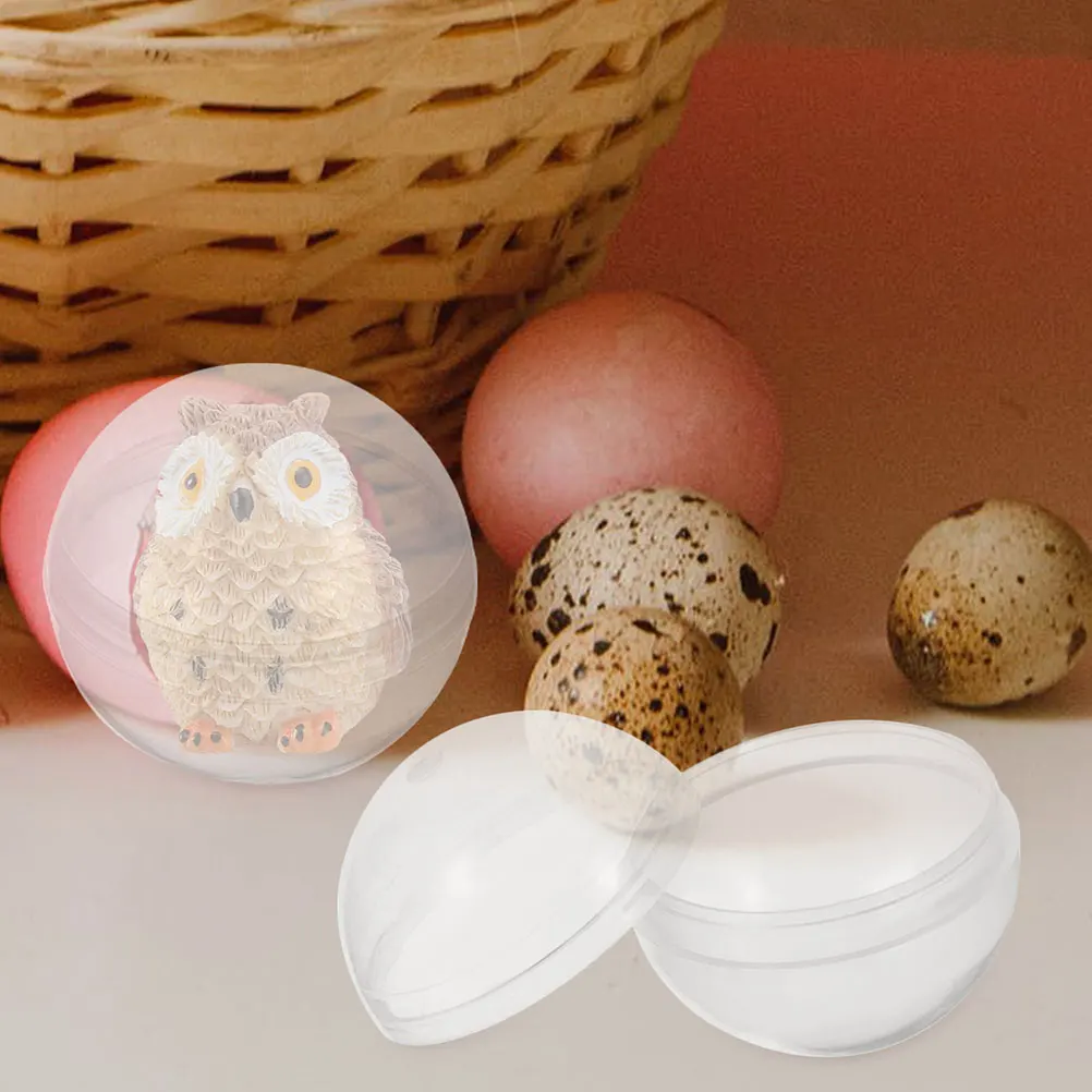 

50pcs Fillable Balls Clear Plastic Toy Shells for Claw Machine Kids Party Plastic Packaging Ball Gifts Reusable One Inch