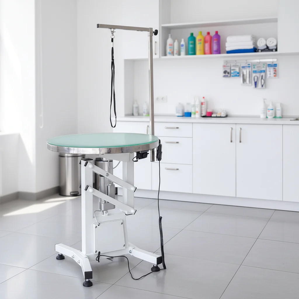 Modern Dog & Cat Stainless Steel Portable Folding Led Lifting Grooming Table for Pet Salon