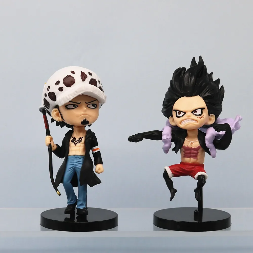 Figurines d'action miniatures One Piece, version Q, dessin animé Luffy, Sanji, Chopper, jouets modèles, intérieur de voiture, accessoires d'ornement de bureau