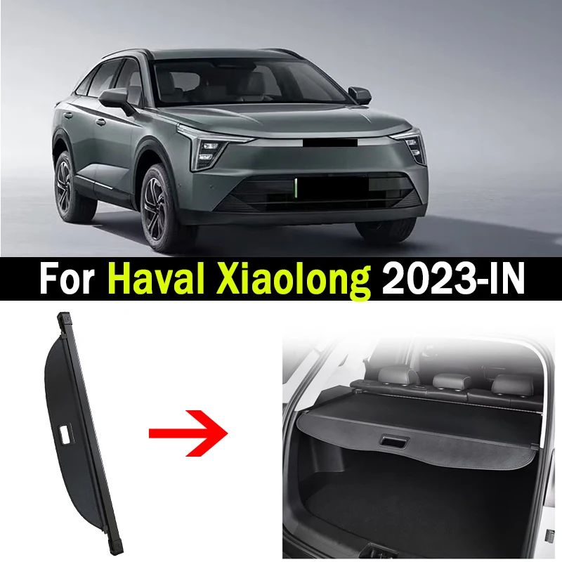 Car Rear Trunk Cargo Cover For Haval Xiaolong 2023 2024 2025-IN Luggage Tray Storage Security Shield Curtain Partition Mat