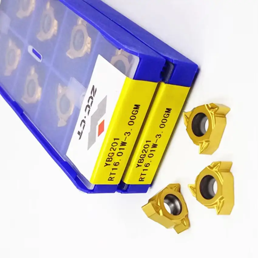 

RT16.01W-3.00GM YBG201/RT16.01N-3.00GM YBG201 RT16.01N RT16.01W ZCC.CT CNC carbide inserts 3.00mm Metric ISO thread 10pcs/box