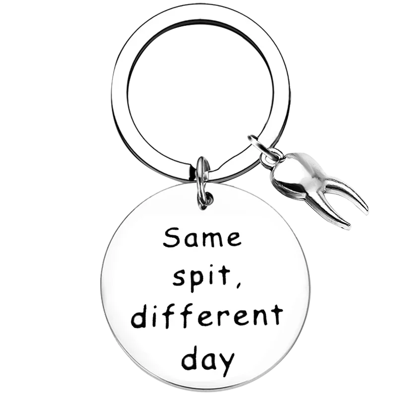 Cute Dentist Keychain Funny Dental Hygienist Gift Key Chain Pendant Jewelry Future New Dentist gift Dentist Doctor Nurse Gifts