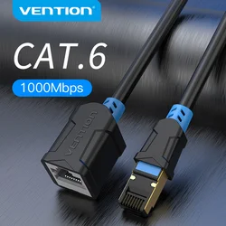 Vention Ethernet przedłużacz RJ45 Cat6 SFTP rozszerzenie męskie i żeńskie kabel krosowy Adapter do komputera Laptop Cat6 kabel Ethernet