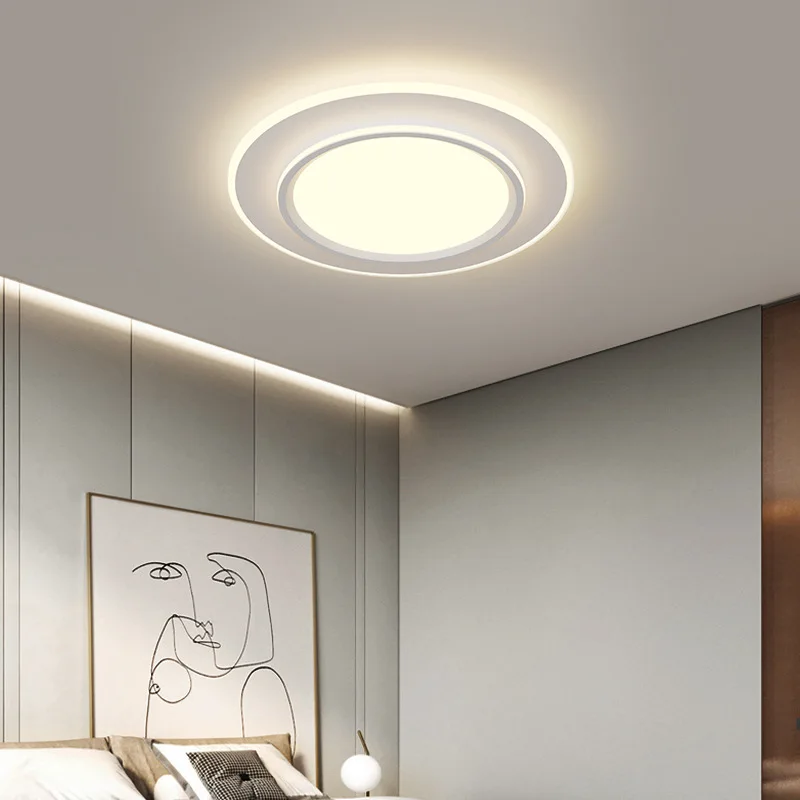 Lampu gantung langit-langit LED Modern, untuk ruang tamu ruang makan kamar tidur dapur lorong dekorasi rumah pencahayaan dalam ruangan