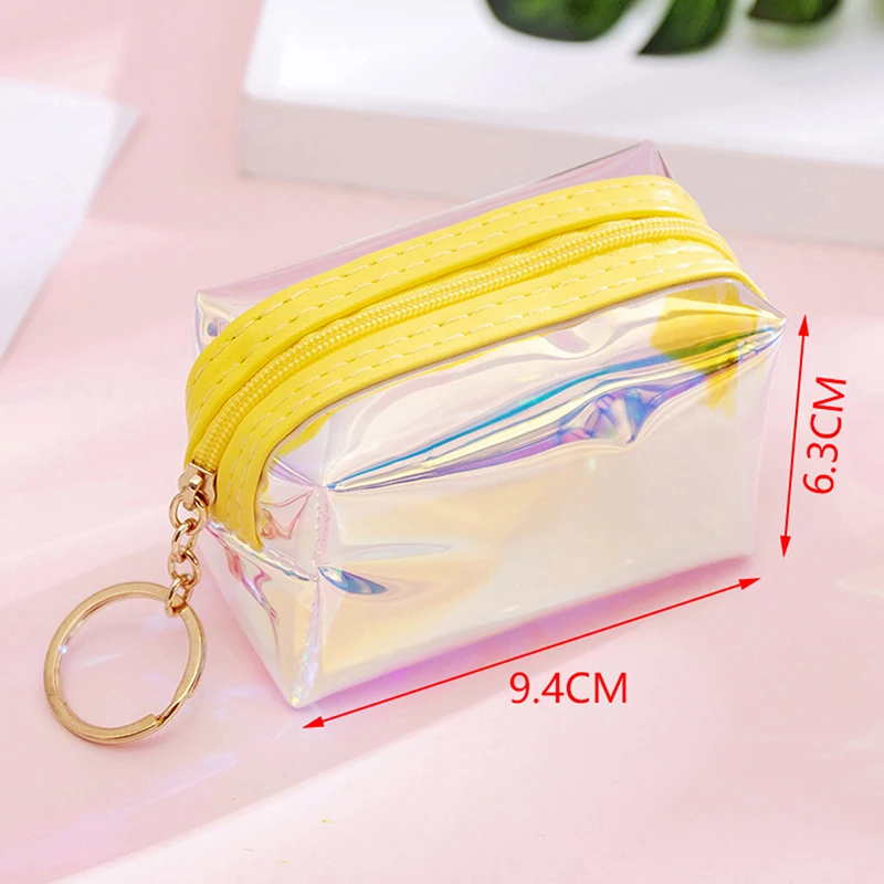 Damski torebka typu Jelly Bag torby kosmetyczne laserowy dla kobiet torba na kosmetyki przezroczysty Organizer kosmetyczny z PVC Organizer dla pań