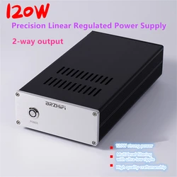 120W A Core Transformer DC Linear Stabilized Power Supply With DC Output Of 5V-24V, Using USA OPA1611, For Audio or NAS, etc