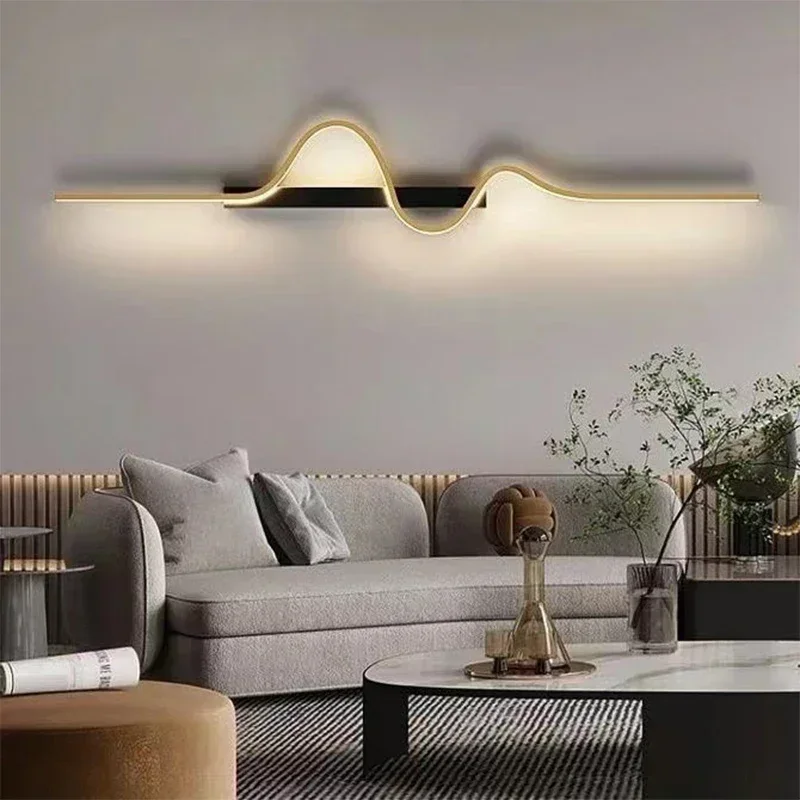 Imagem -06 - Nordic Led Wall Lamp For Home Decoration Simples Design Sconce Luminária Luminária Brilho Cabeceira Quarto Sala de Estar Escadas