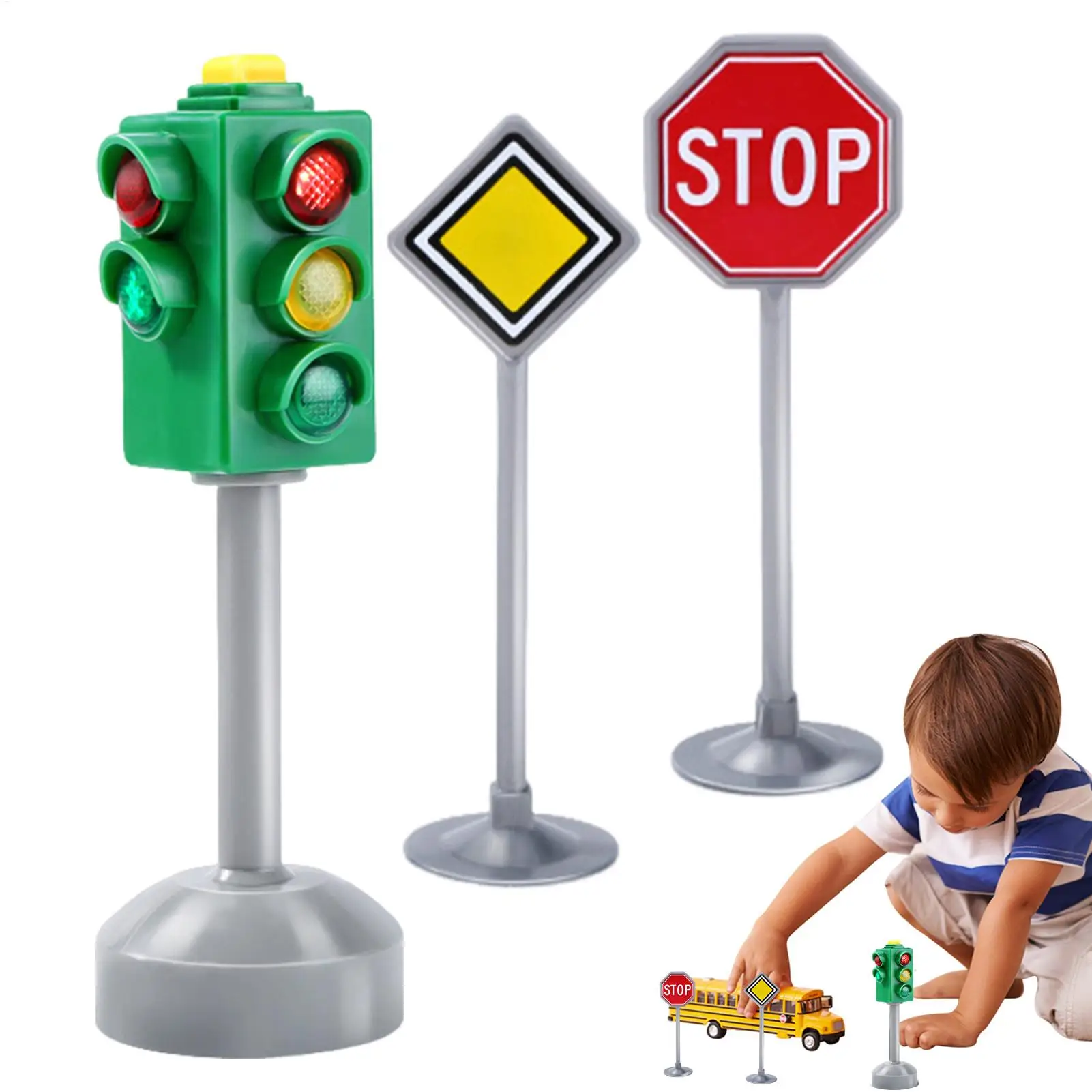 Kids Classroom Traffic Sound Light Stop Light Model Safety Traffic Indicator Traffic Light Signs Educational Signal Light