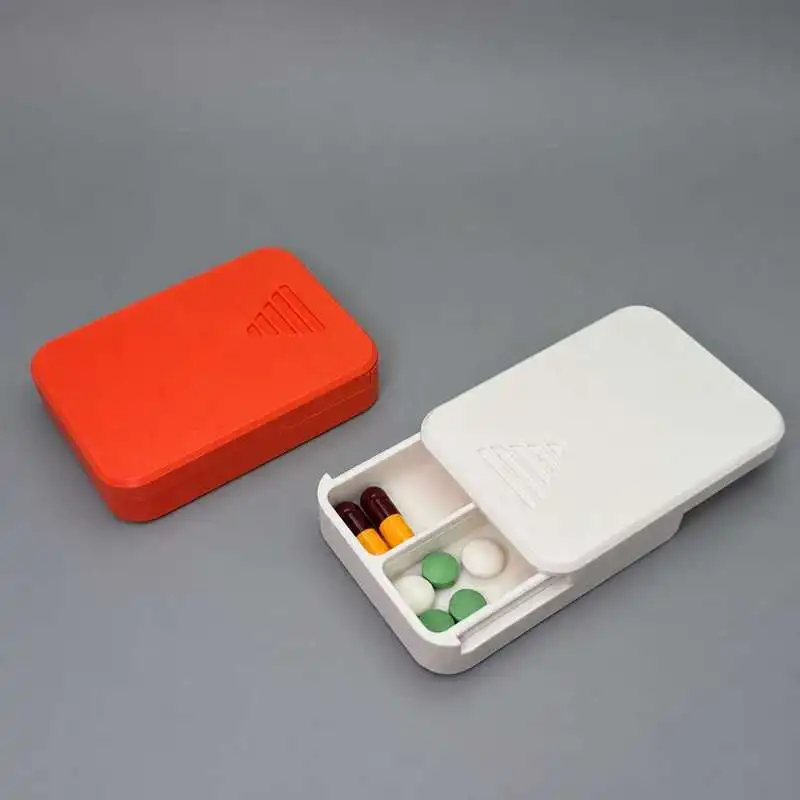 Portable Slide Cover Pill Case Pocket Mini Medicine Box Daily Tablet Storage Carry Container