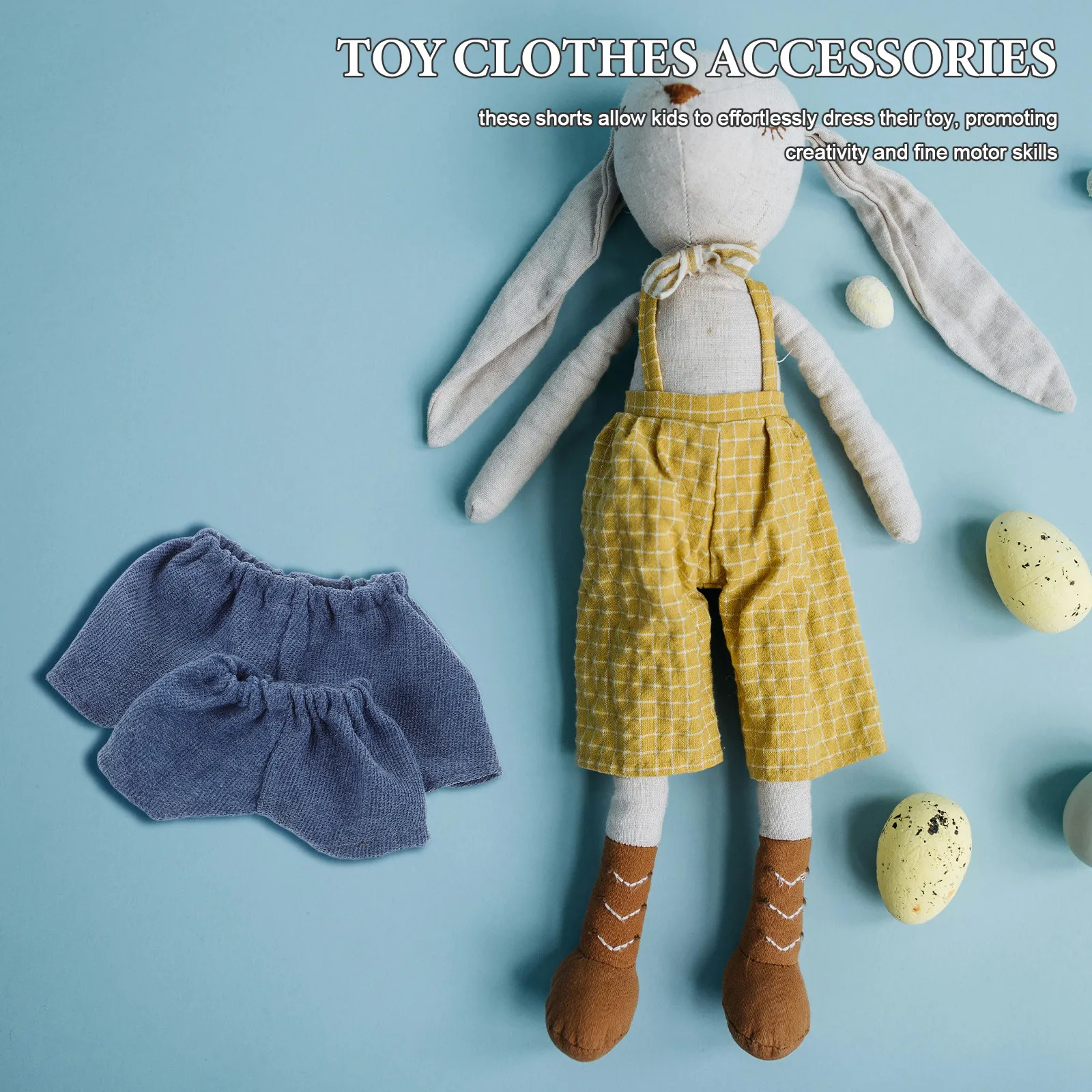 

2 шт. стильных коротких штанов, аксессуары для одежды, повседневный джинсовый стиль, для мини-платьев 15-20 см, короткие штаны