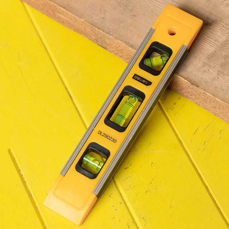 Deli Tools 1 Pcs 3 Blisters Mini Torpedo Level Measuring Instruments  Multifunctional Plasterer Portable Hand Measuring Tools