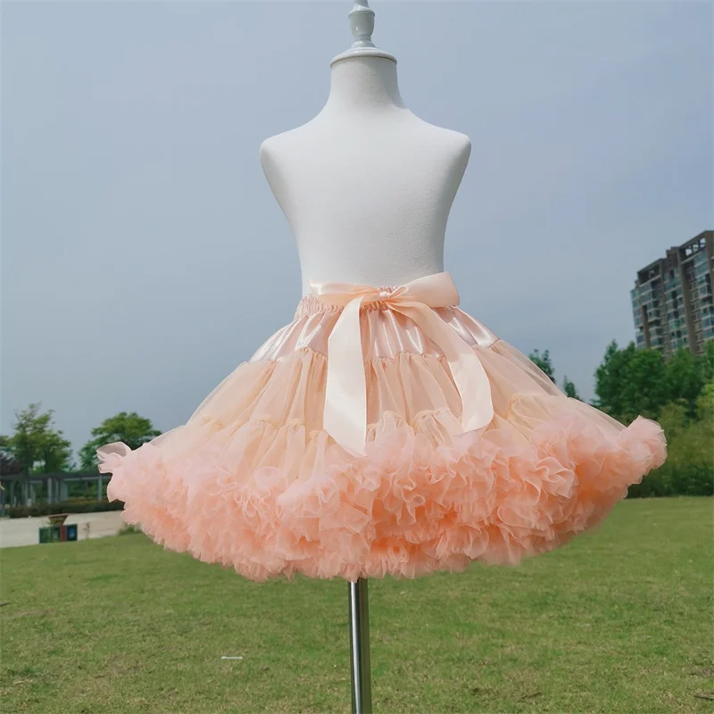 

Girl Dress Ballet Kids Tutu Skirts Cotton 2022 Spring Autumn Ballerina Party Evening Gown Dance Performance Children Clothing