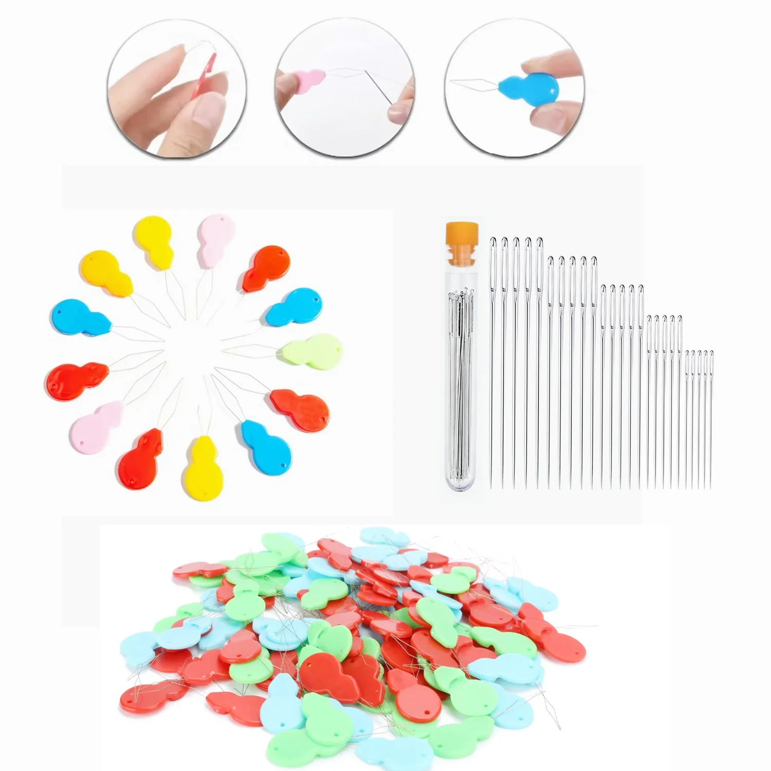 Plastic Needle Threader Elderly Guide Easy Device Thread Punch Needle DIY Sewing Tools Handmade Sewing Accessories