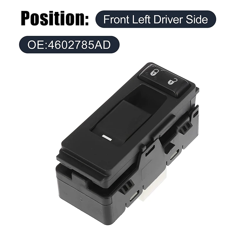 Master Driver Side Power Window Switch 4602785AD Replacement For Dodge Avenger 2008-2014