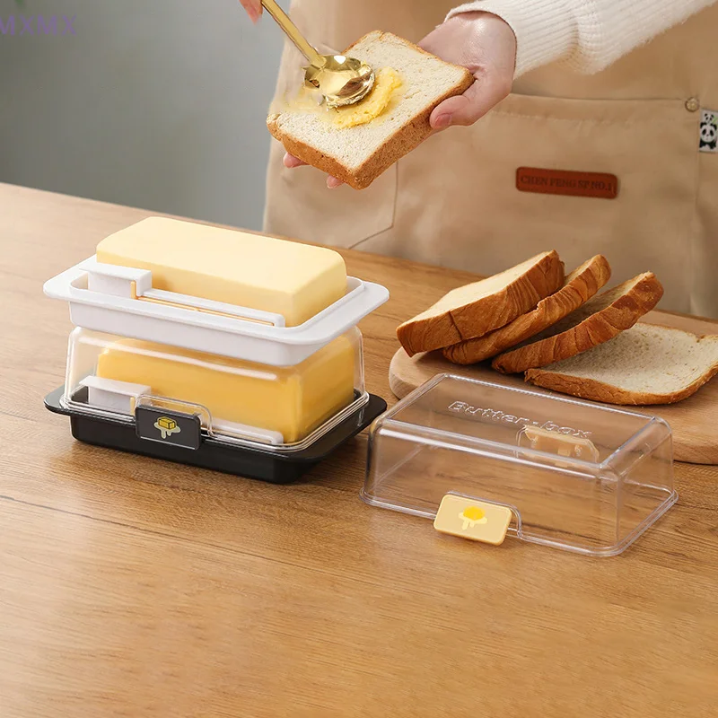 Butter Storage Box Cutting Packaging Storage Box Refrigerator Fresh Keeping Box Frozen Cheese Slices Splitting Storage Box