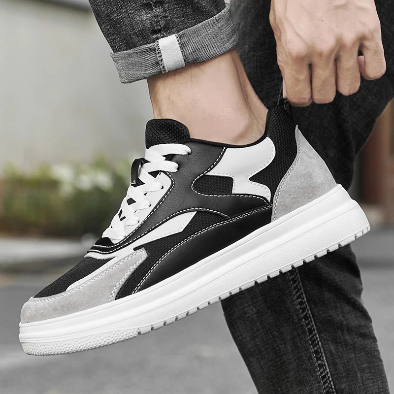 Lightweight Summer Mesh Elevator Shoes Men Casual Sneakers Sports Hidden 4cm 6cm 8cm Height Increasing Shoes Male Taller Lifting