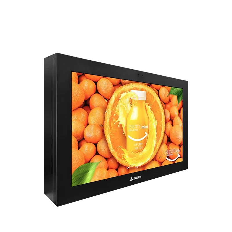 Digital Signage Android WiFi Advertising Player 4K LCD Display Commercial Monitor Ultra Thin Screen for Shop Restaurant Media