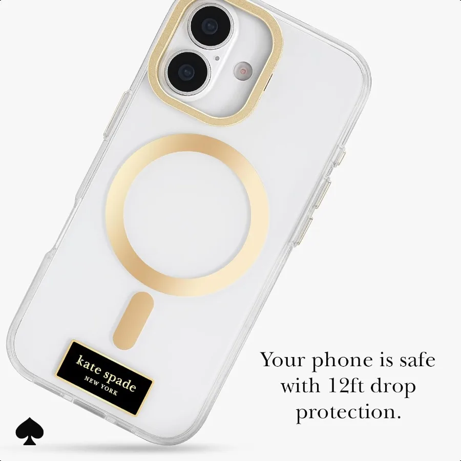 حافظة iPhone 17 مع حامل كاميرا متوافقة مع حافظة هاتف MagSafe Designer Icon Clear #4