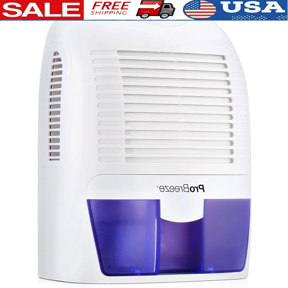 

Электрический мини-осушитель, тихий портативный домашний кухонный, спальня, ванная комната, автофургон, 250 кв. футов, автоматическое отключение, поглотитель влаги, высокий