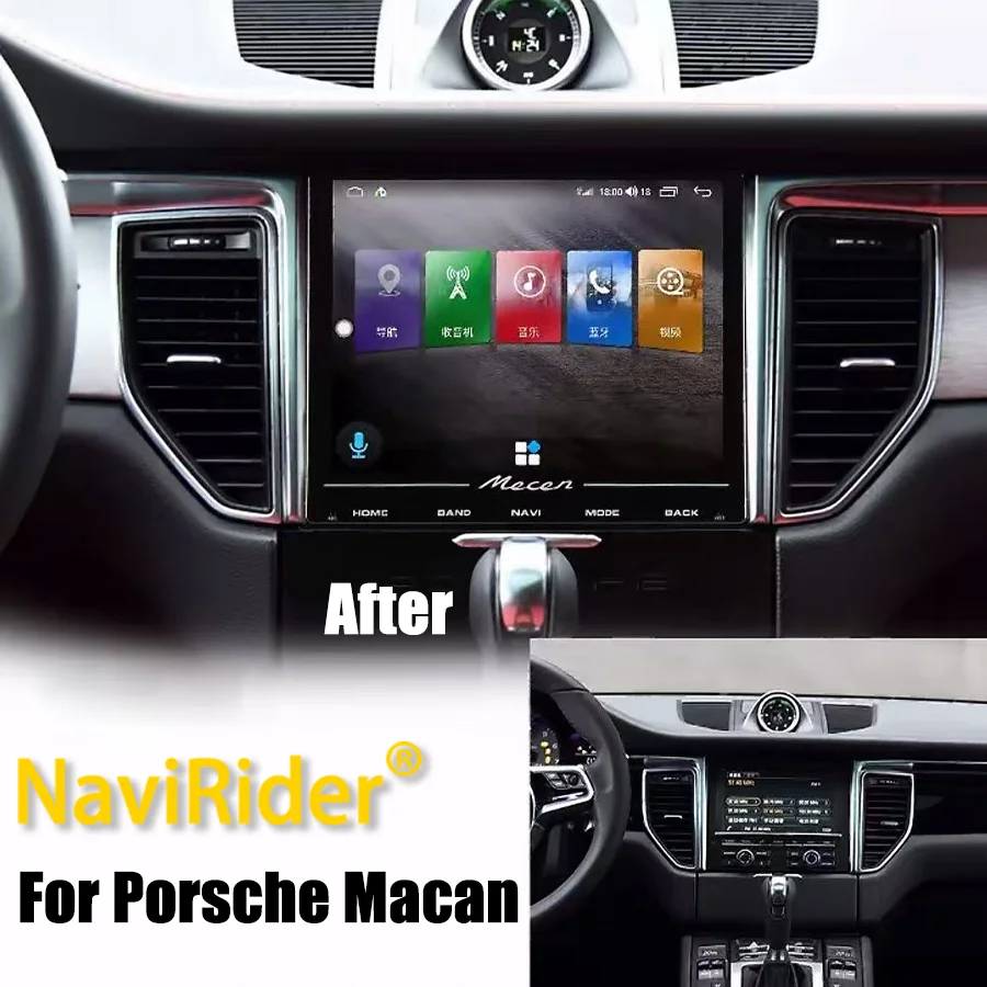 For Porsche Macan 2014-2017 Car GPS Navigation Head Unit Android15 Multimedia Video Player Auto Stereo Radio Recorder 256GB S