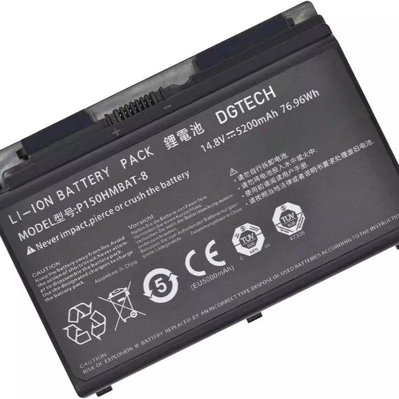 New P150HMBAT-8 14.8V 5200mAh Laptop Battery For Clevo X711 X710S P170 P170HM P170SM P170EM NP9170 6-87-X710S-4273