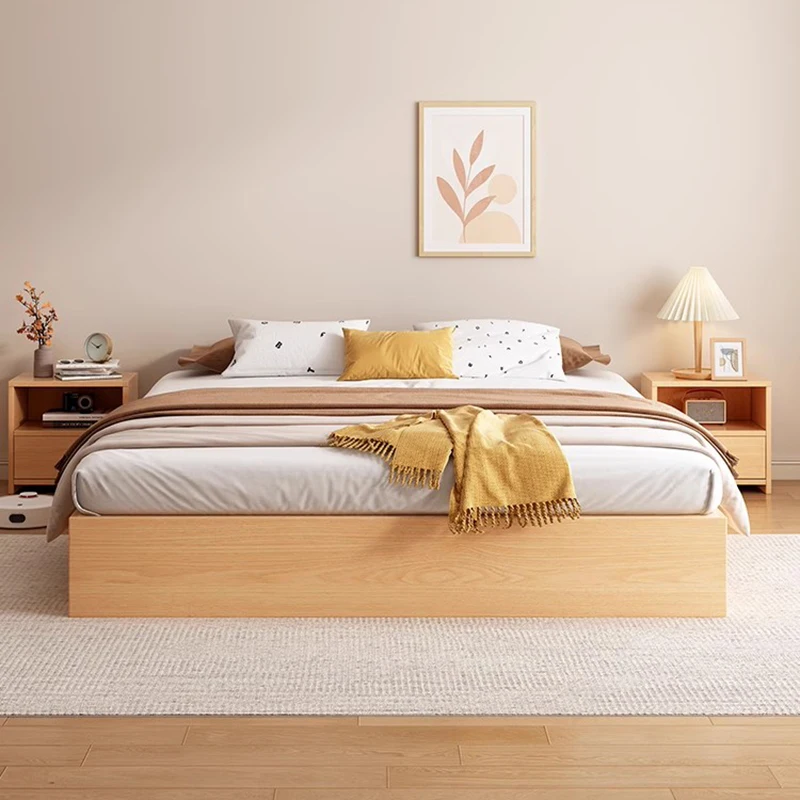 Easy Assembly Living Room Bed Frame Sturdy Slat  Bedroom Frames Eco-Friendly Bed Wood Slats Support Le Bedboard Home Furniture