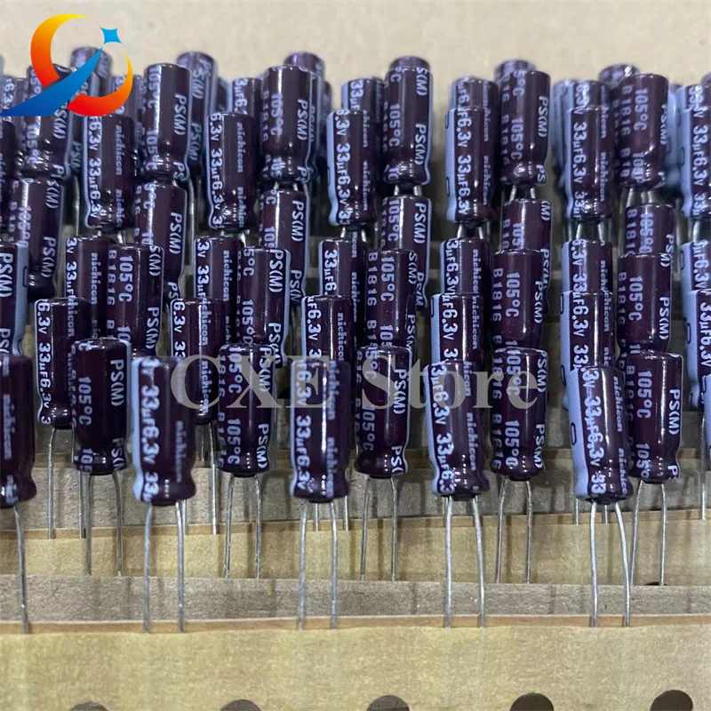 50PCS PS  6.3V33UF Volume 5X11mm NICHICON Electrolytic Capacitors UPS0J330MDD1TD 33UF 6.3V NEW