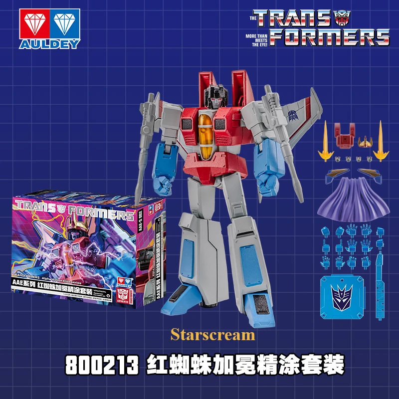 หุ่นยนต์ทรานส์ฟอร์เมอร์สแท้จาก Auldey รุ่นสตาร์สครีม ออพติมัส ไพร์ม ซาวด์เวฟ G1 ของเล่นแอคชั่นฟิกเกอร์สำหรับเด็กผู้ชาย ของขวัญคริสต์มาส