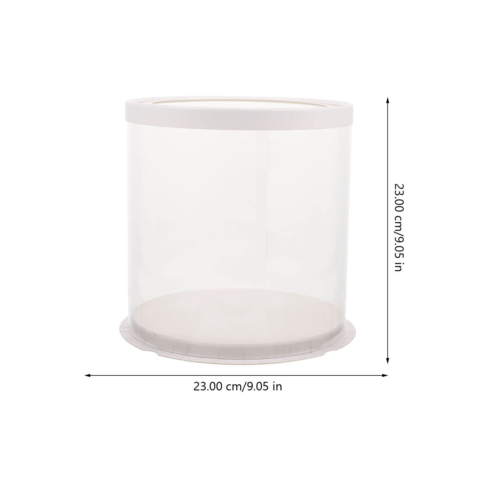 

2Pcs Clear Cake Box Portable Carrier Baking Packaging High Clarity Compact Size for Desserts Cake Box Baking Supplies