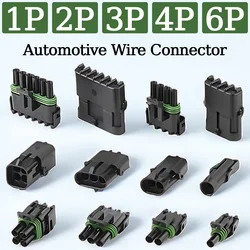 5/20/100Sets Delphi 2.5 Series GM Automobile 1/2/3/4/6Pin Waterproof Male&Female Connector Plug 12010975 DJ302/3/4/61Y-2.5-11/21