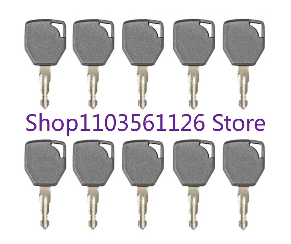 10pcs Ignition Key 81404 fits Terex Backhoe 760 820 860 880 970 980