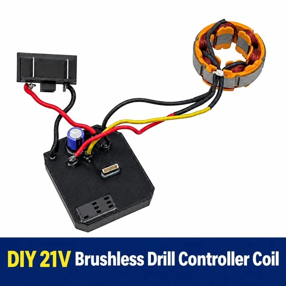 Brushless Motor Brushless Motor Stator 21V Voltage Stator Coil Stator Coil Assembly for Dayi Style Electric Drill