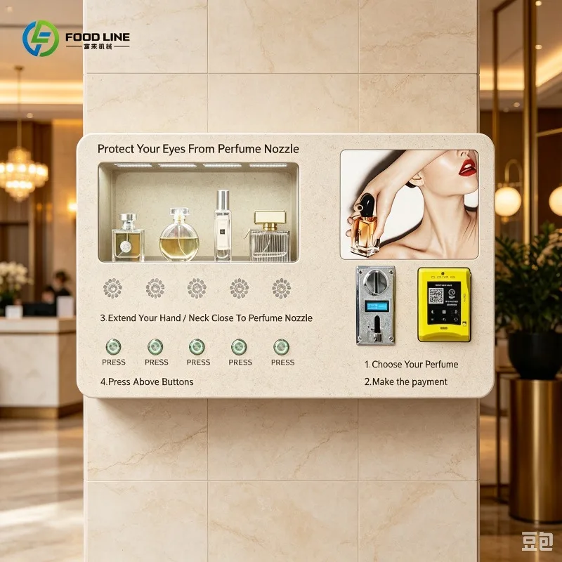 Perfume Spray Vending Machine 24 Hours Self Service Perfume Vending Machine Alcohol-Free Cologne Machine FL Customized