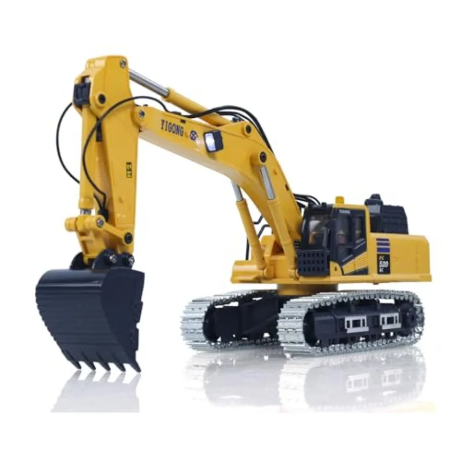 

Радиоуправляемый экскаватор RC Digger PC520 с электрическим подъемом, металлическими гусеницами, светом и звуком, для детей от 14 лет, синий, для строительных инженеров
