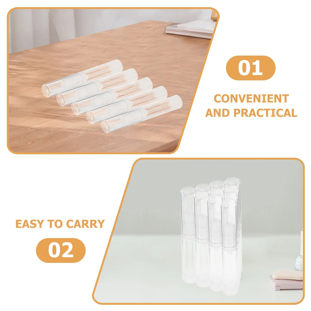 

12Pcs Duckbill Foundation Travel Bottle Airless Pump Containers Transparent Refillable Portable 10Ml for Liquid Lotion