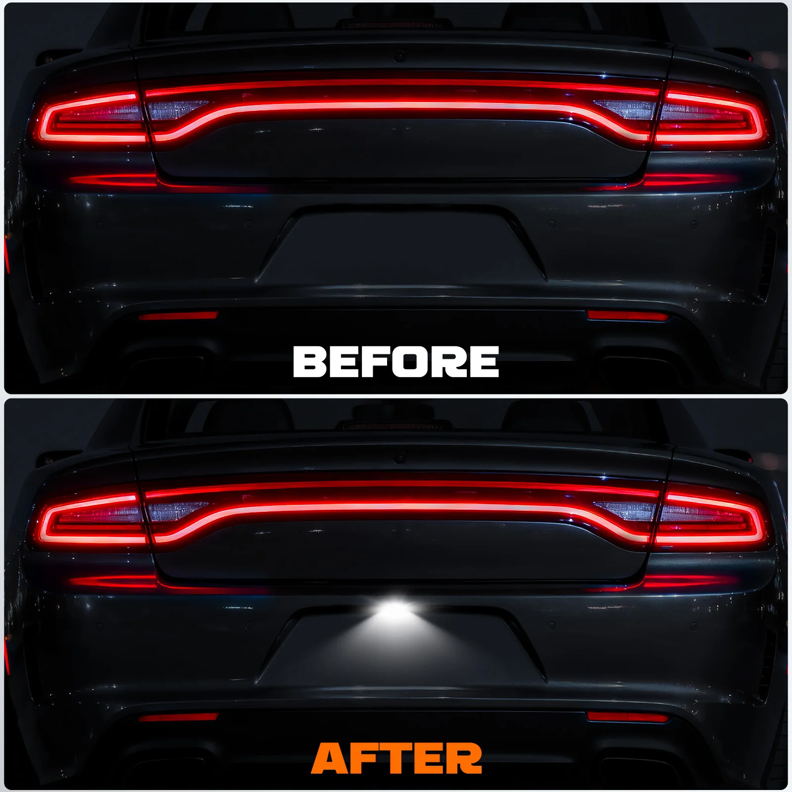 1 pcs 12V Car LED License Plate Light Lamp For Dodge Charger Challenger For Chrysler 300 Pacifica  Jeep Compass