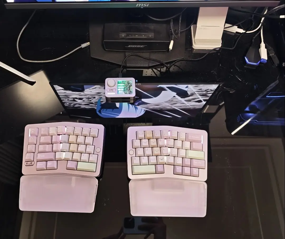 QK Alice Duo toetsenbord handsteun aluminium aangepaste ergonomische polssteun voor mechanisch toetsenbord kantoor gaming accessoires cadeau