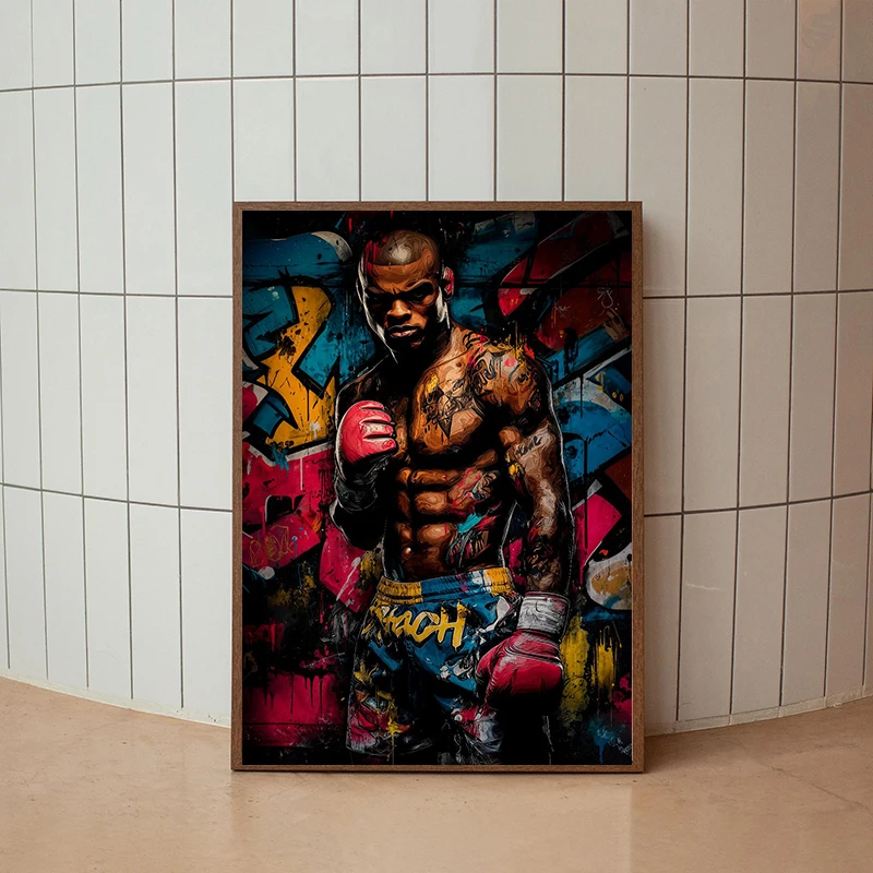Graffiti Wandkunst Kettlebell  – Badminton Poster Bewertung und Preis